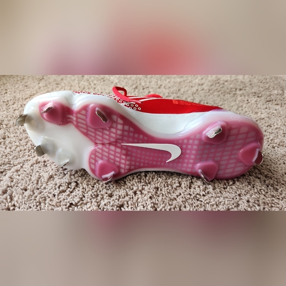 Nike Force Zoom Trout 7 Pro Red White Baseball Cleats Mens Size 9 CQ7224-602 New - Picture 4 of 6